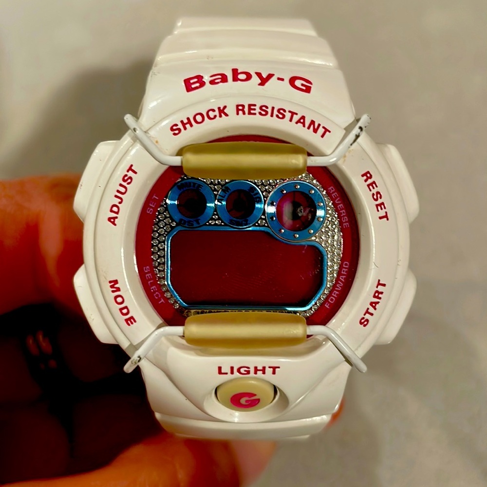 White Baby G watch